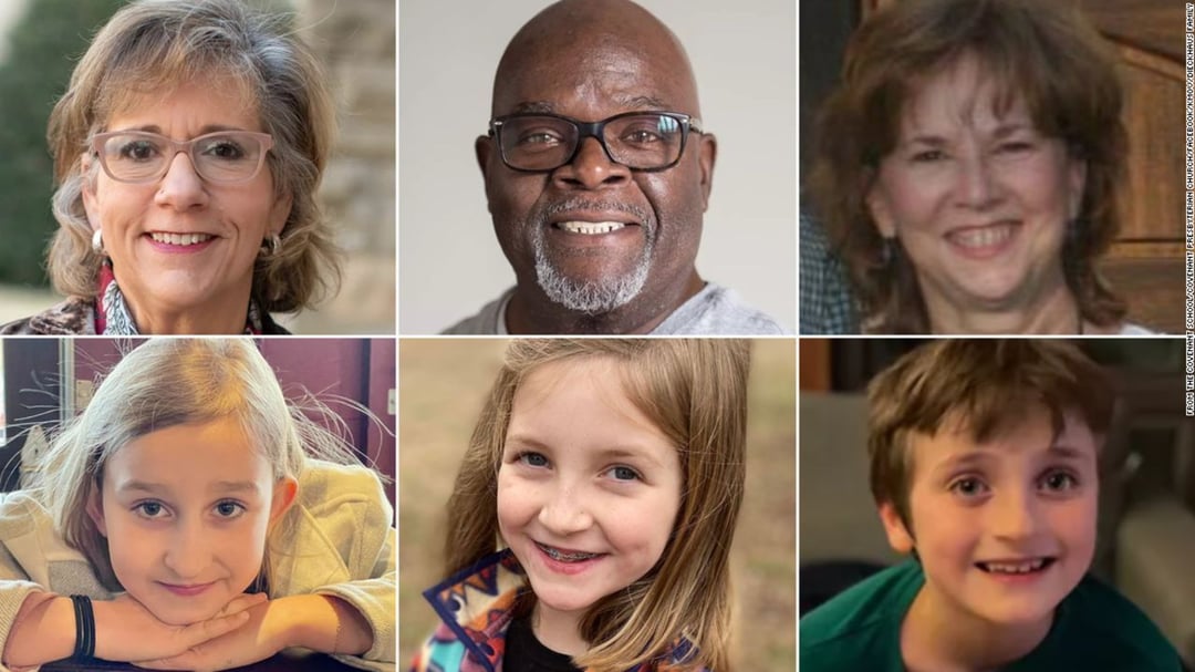 Evelyn Dieckhaus, 9; Mike Hill, 61; William Kinney, 9; Katherine Koonce, 60; Cynthia Peak, 61; and Hallie Scruggs, 9.